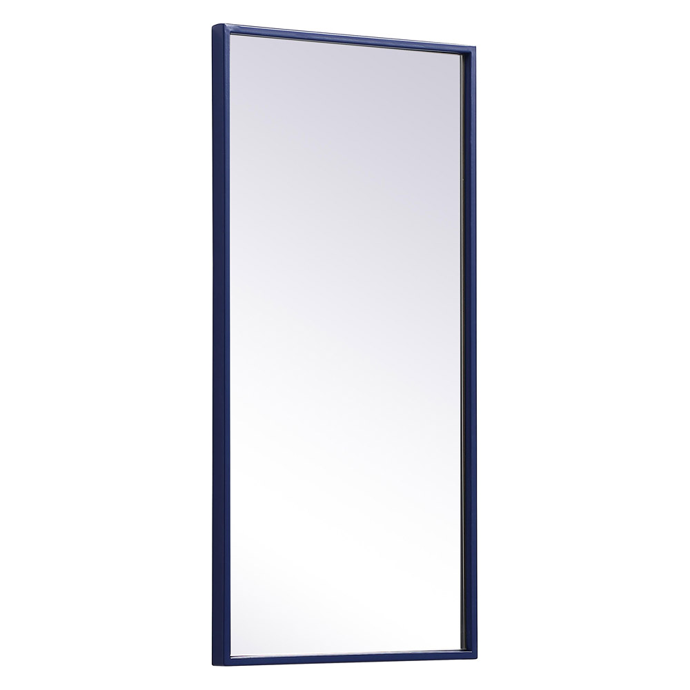 Elegant Wall Mirror - Blue, L 28" (MR41428BL)