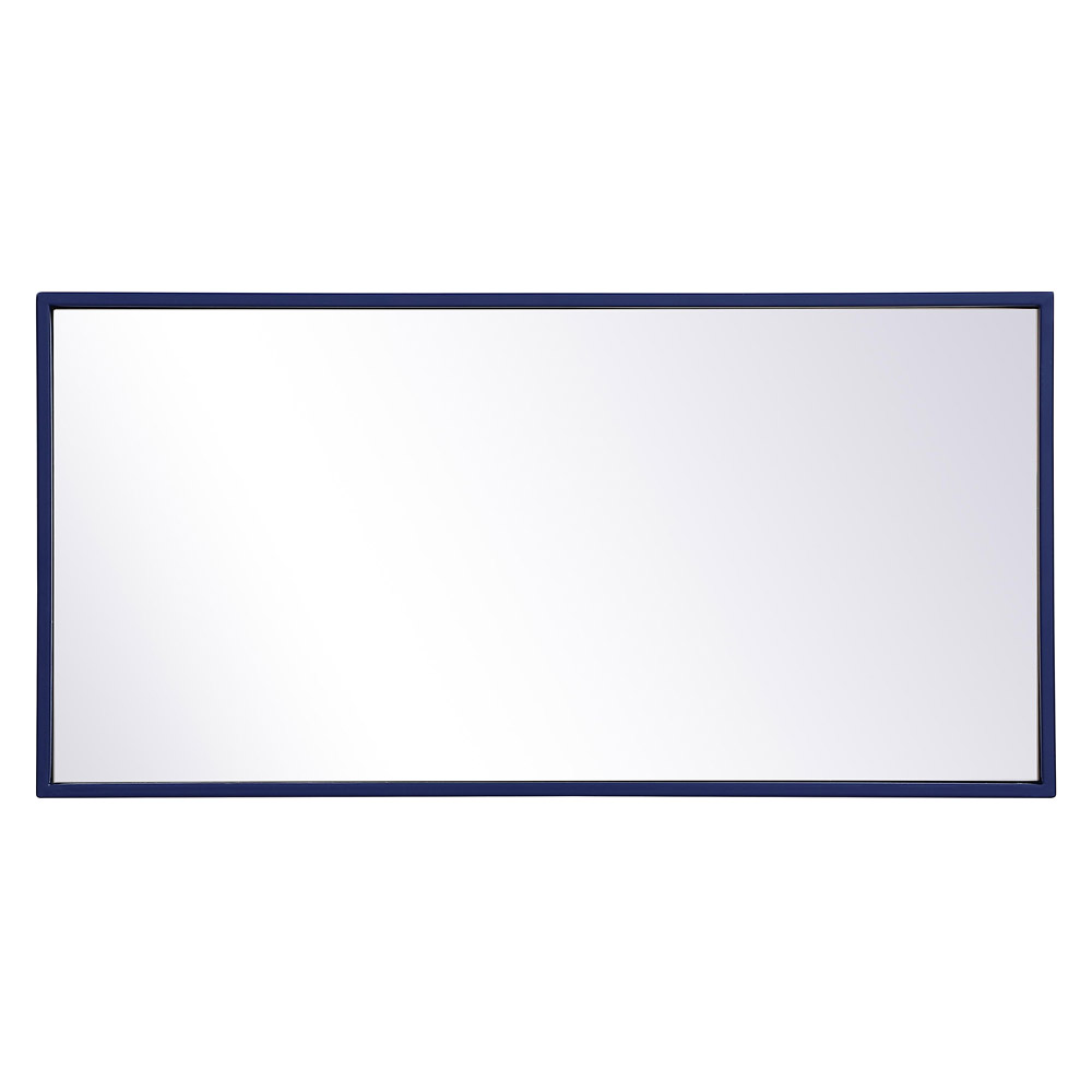 Elegant Wall Mirror - Blue, L 28" (MR41428BL)