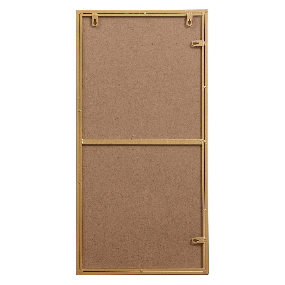 Elegant Wall Mirror - Brass, L 28" (MR41428BR)