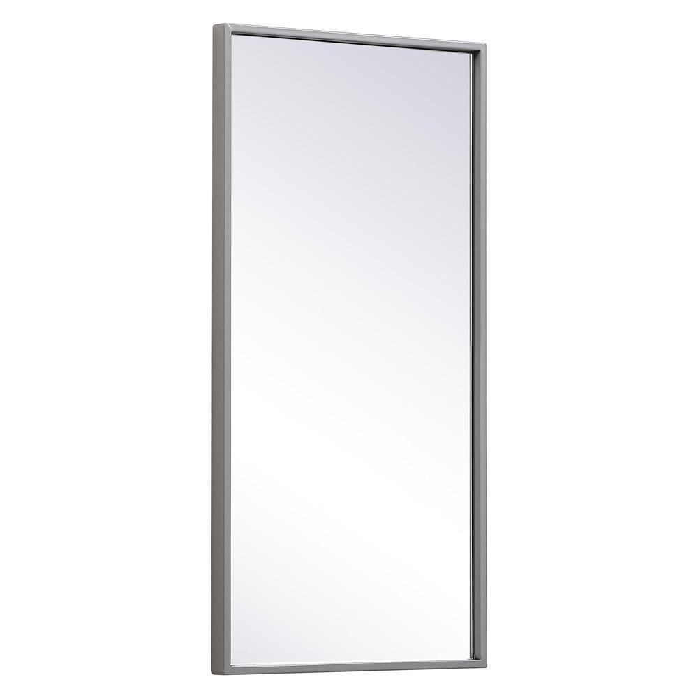 Elegant Wall Mirror - Gray, L 28" (MR41428GR)