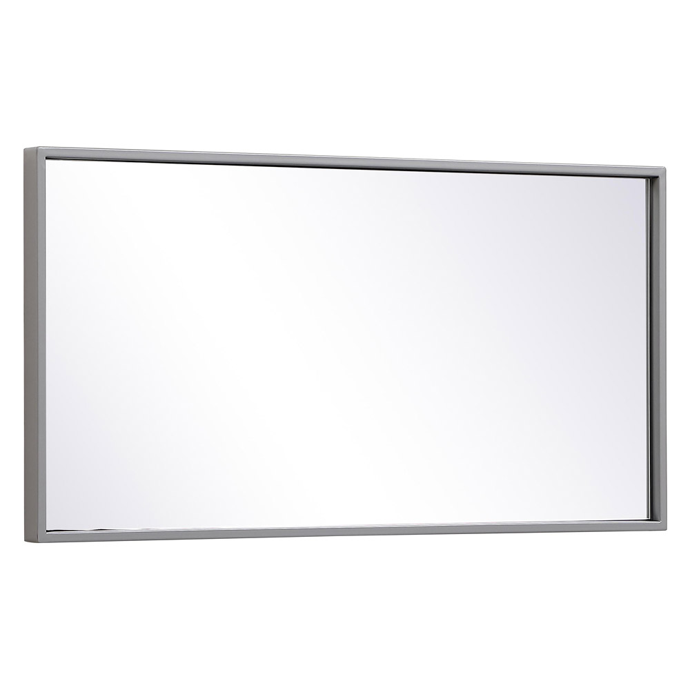 Elegant Wall Mirror - Gray, L 28" (MR41428GR)