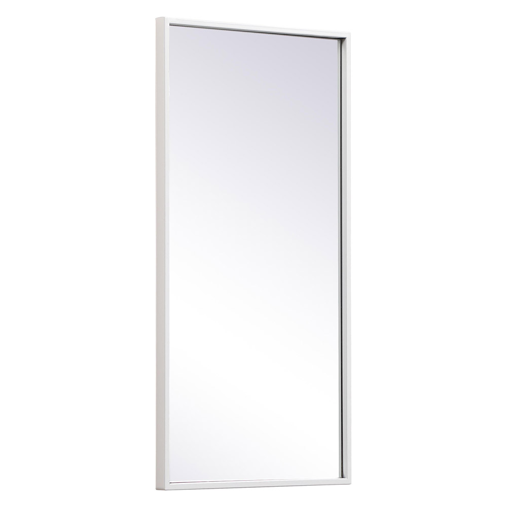 Elegant Wall Mirror - White, L 28" (MR41428WH)