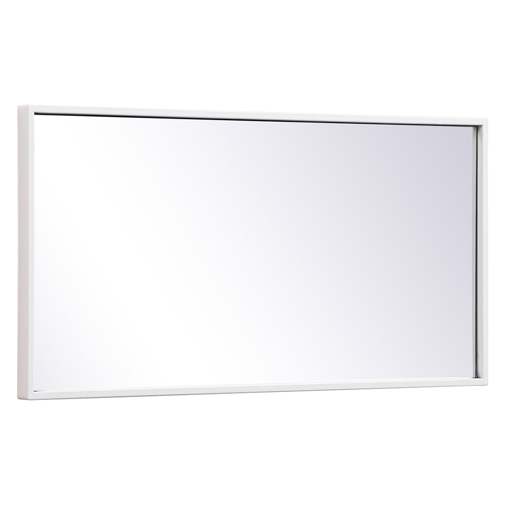 Elegant Wall Mirror - White, L 28" (MR41428WH)