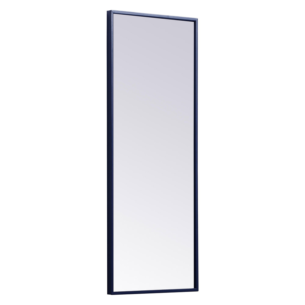 Elegant Wall Mirror - Blue, L 14" (MR41436BL)