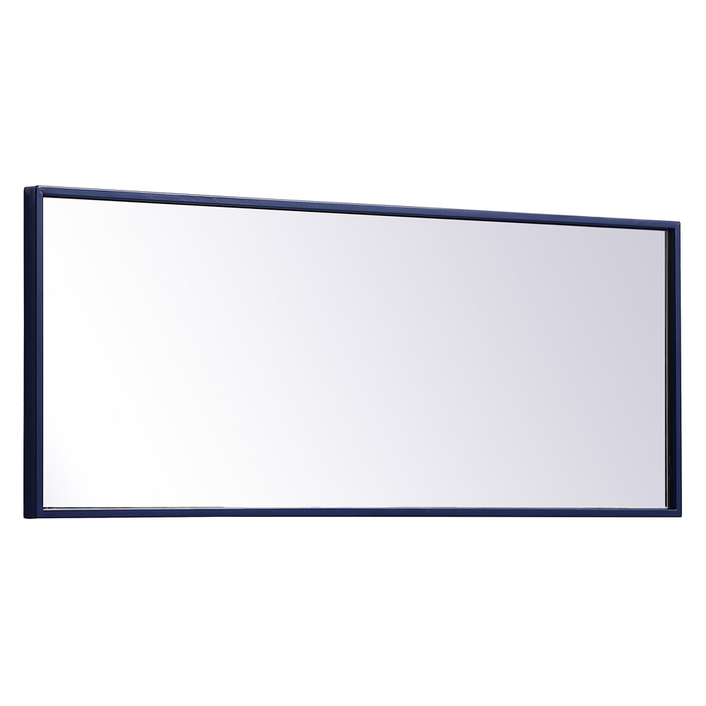 Elegant Wall Mirror - Blue, L 14" (MR41436BL)