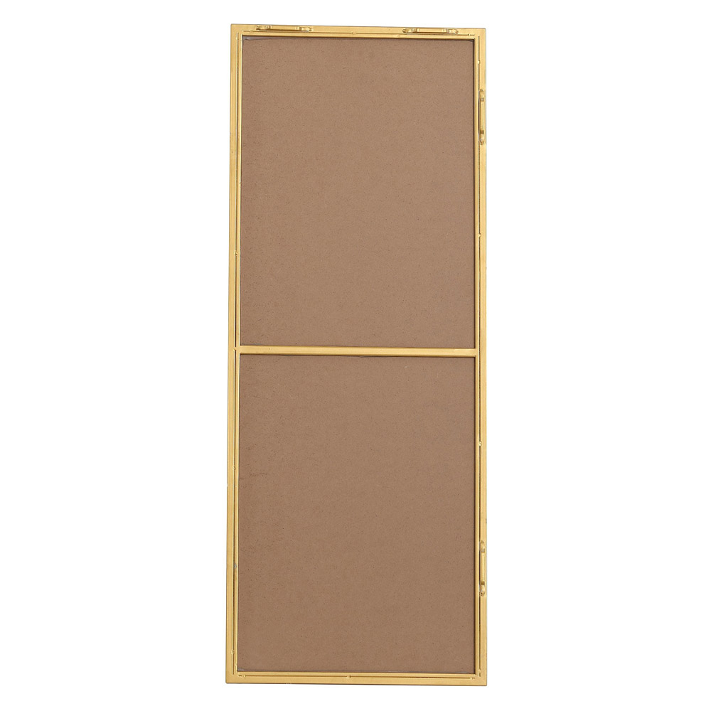 Elegant Wall Mirror - Brass, L 14" (MR41436BR)