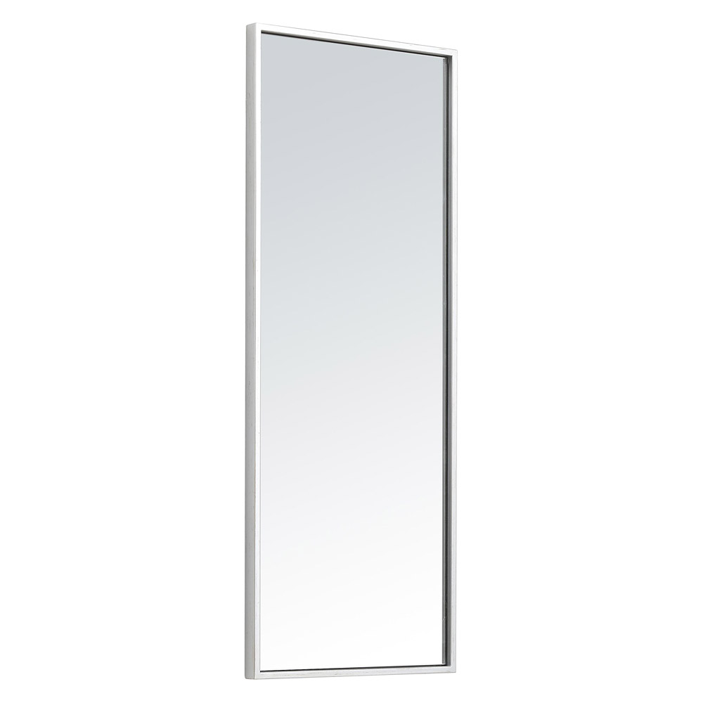 Elegant Wall Mirror - Silver, L 14" (MR41436S)