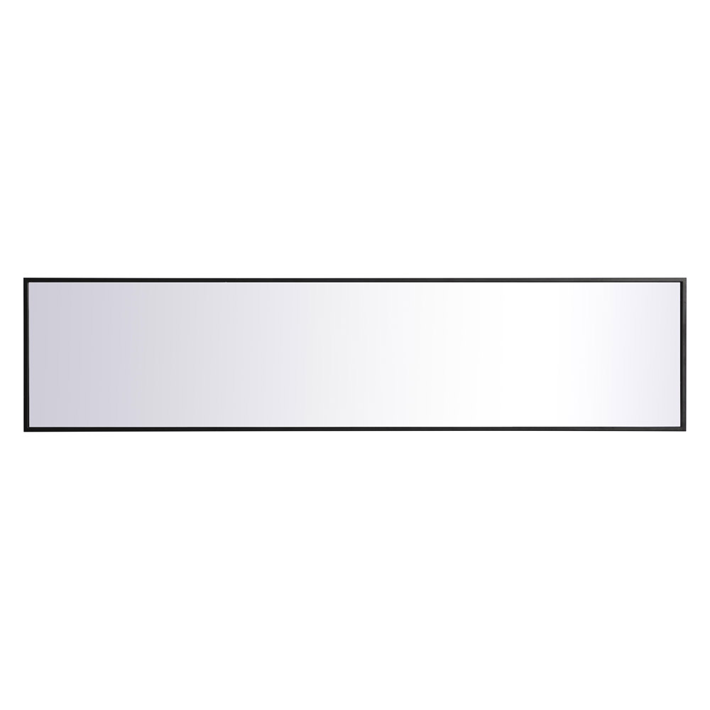 Elegant 14" Metal Frame Rectangle Mirror - Black (MR41460BK)