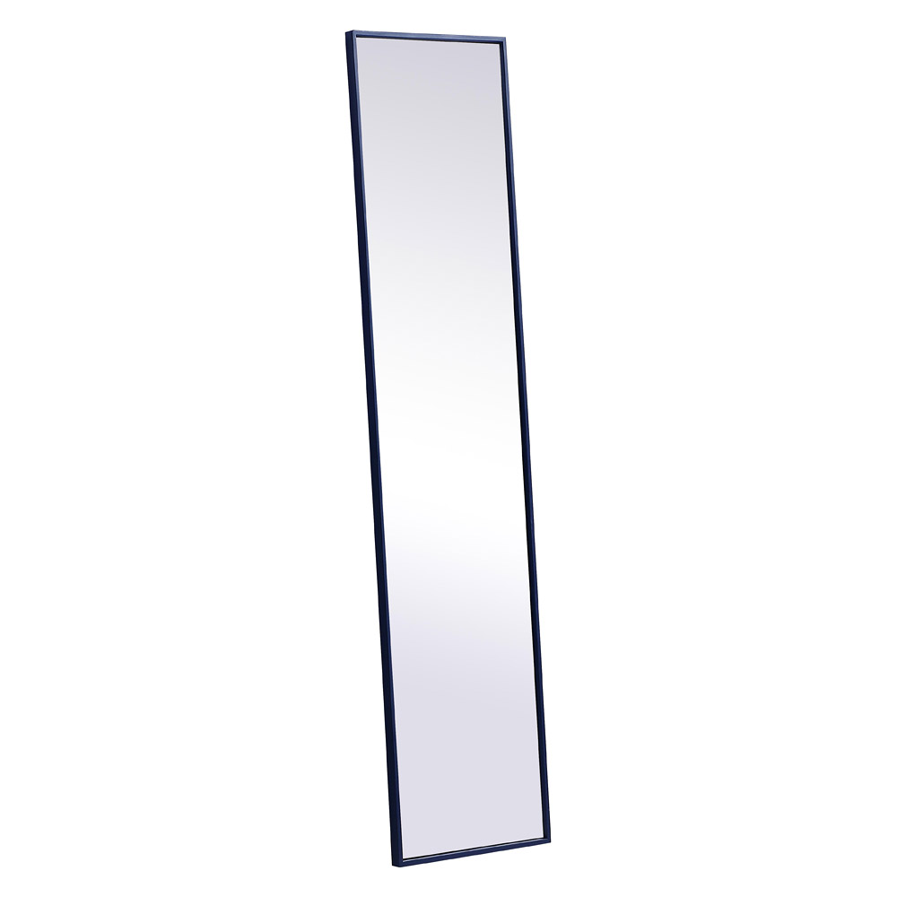 Elegant 14" Metal Frame Rectangle Mirror - Blue (MR41460BL)