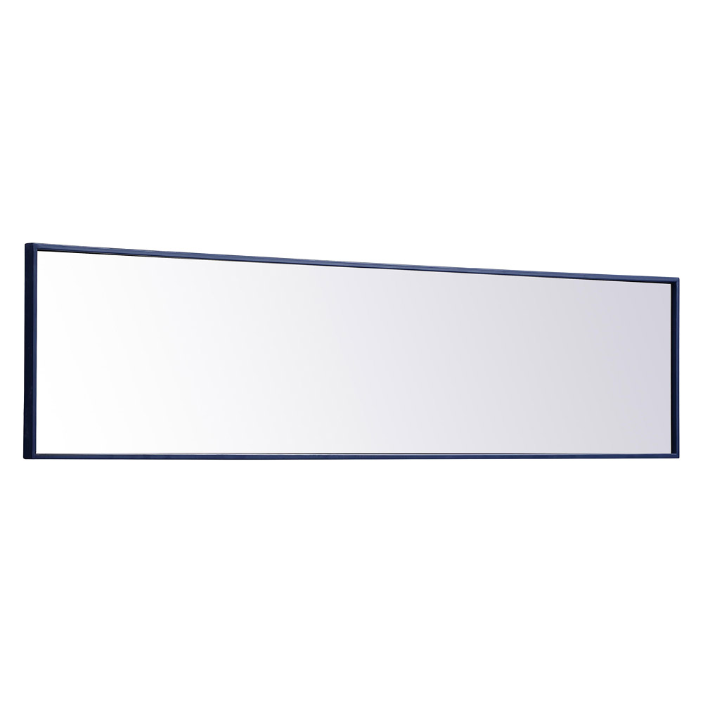 Elegant 14" Metal Frame Rectangle Mirror - Blue (MR41460BL)