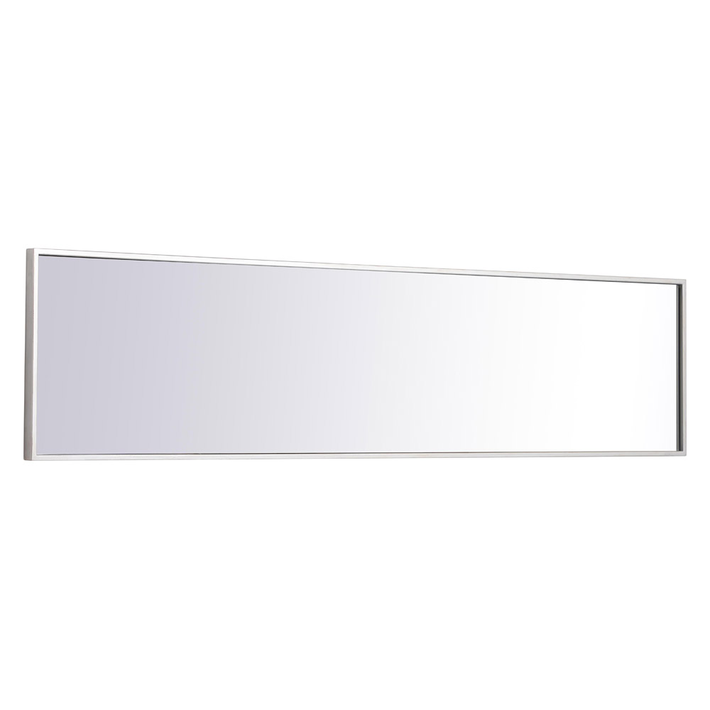 Elegant 14" Metal Frame Rectangle Mirror - Silver (MR41460S)