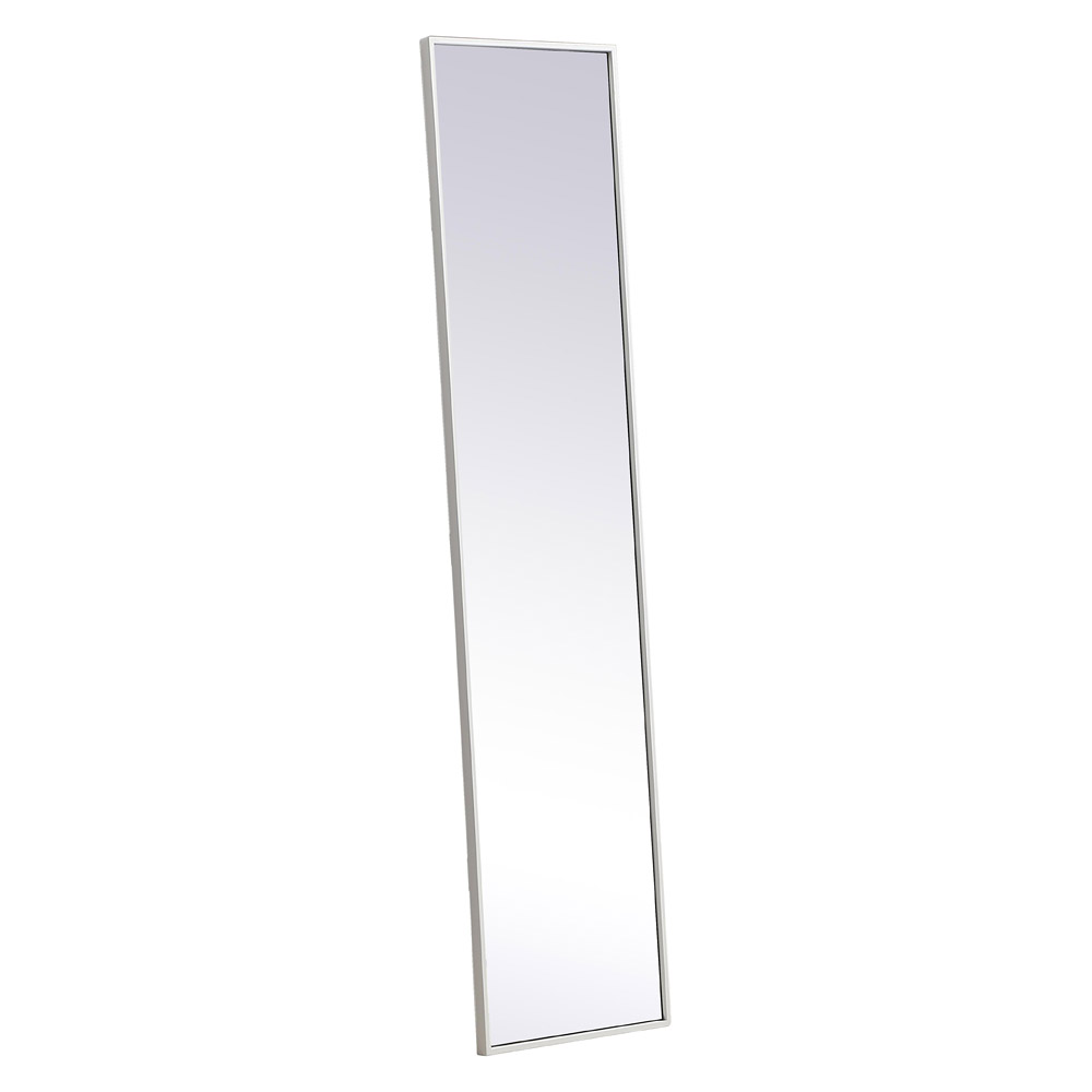 Elegant 14" Metal Frame Rectangle Mirror - White (MR41460WH)