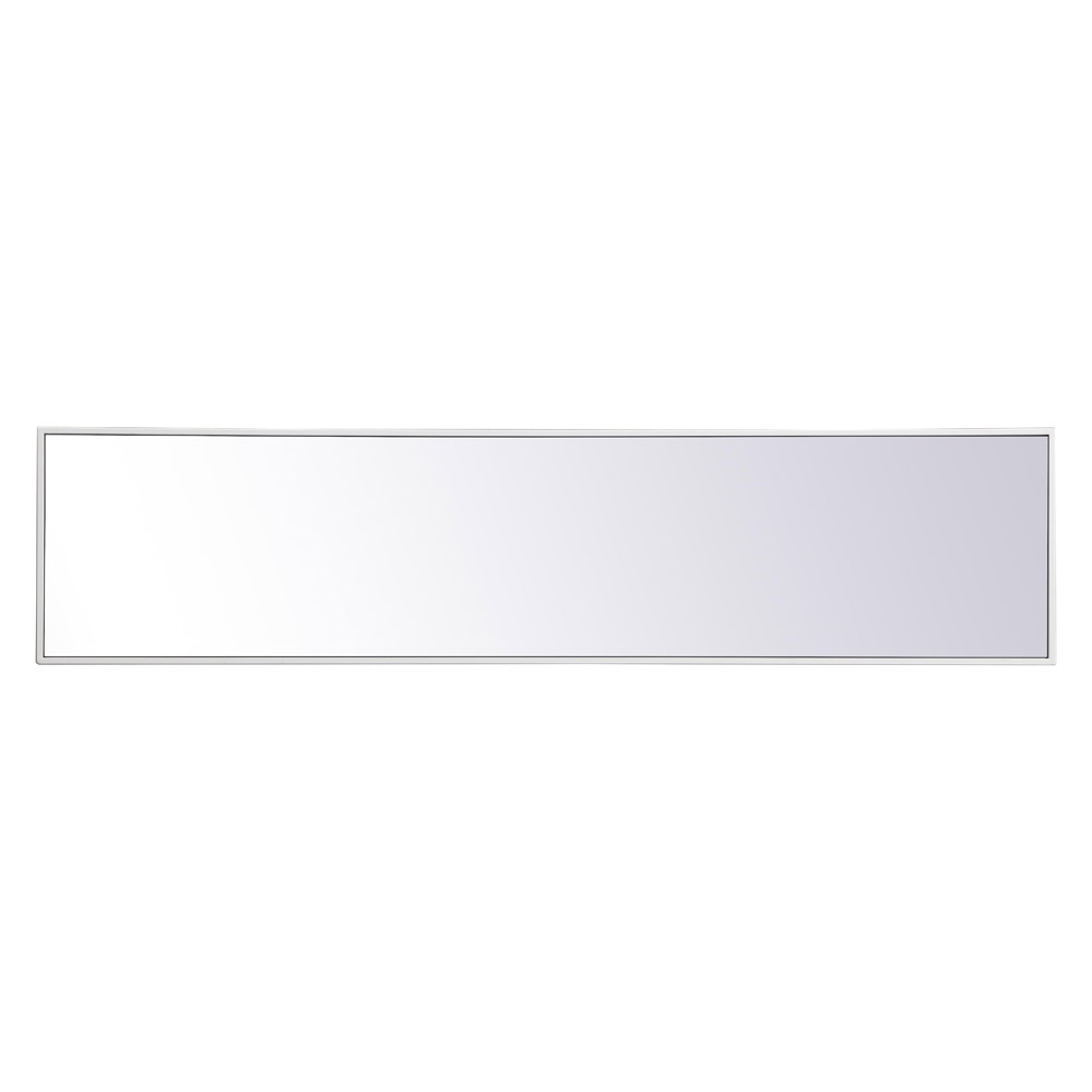 Elegant 14" Metal Frame Rectangle Mirror - White (MR41460WH)