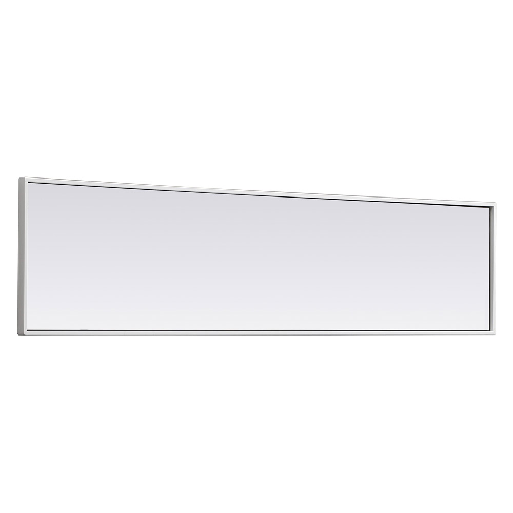 Elegant 14" Metal Frame Rectangle Mirror - White (MR41460WH)