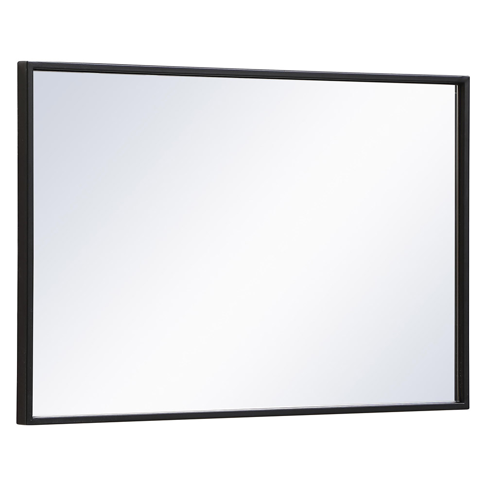 Elegant Wall Mirror - Black, L 28" (MR41828BK)