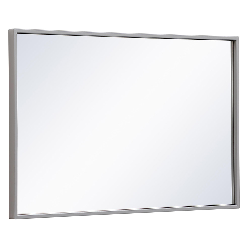 Elegant Wall Mirror - Gray, L 28" (MR41828GR)