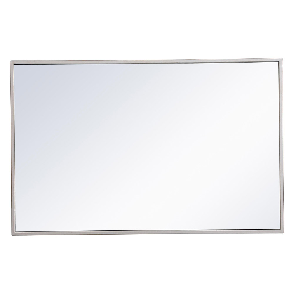 Elegant Wall Mirror - Silver, L 28" (MR41828S)