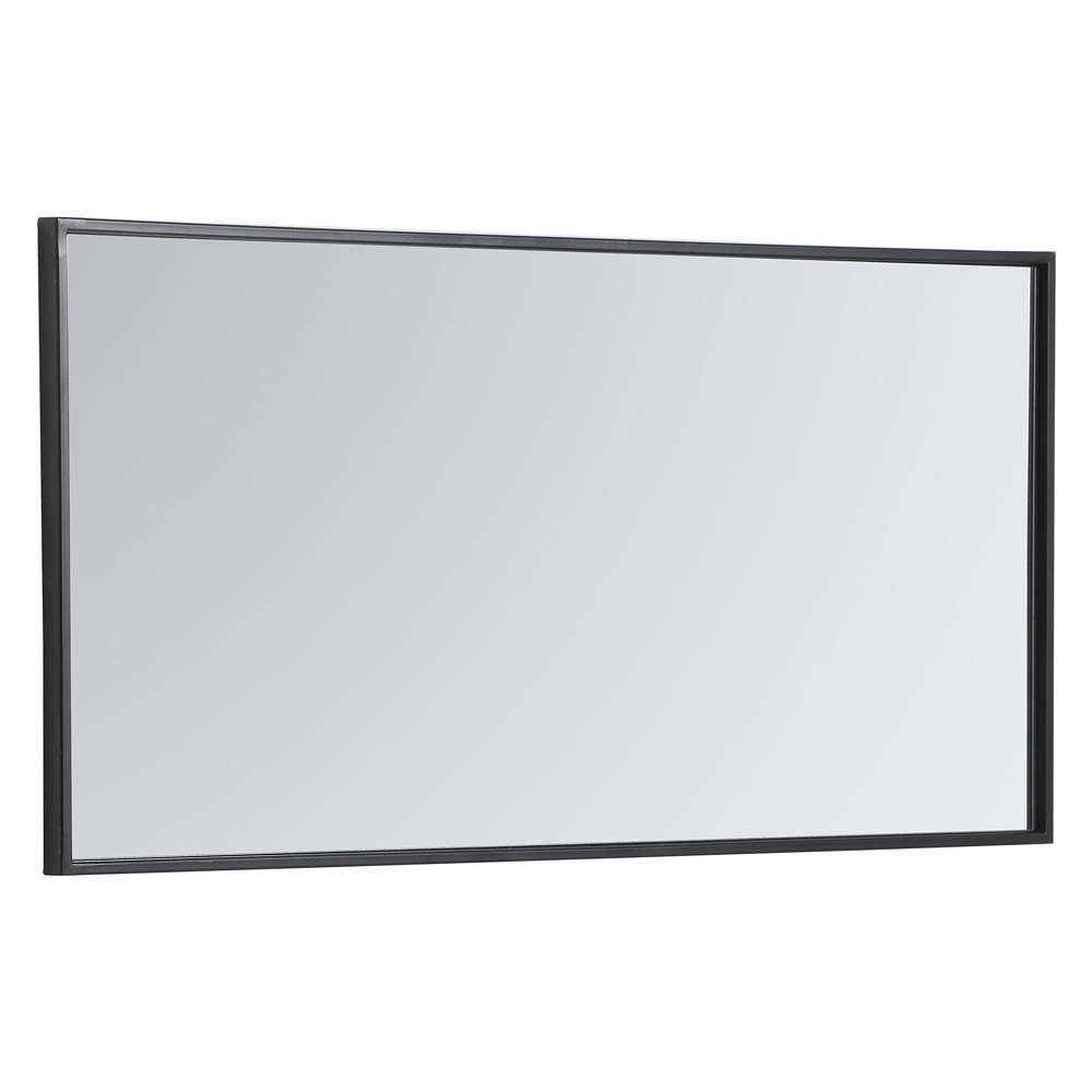 Elegant Wall Mirror - Black, L 18" (MR41836BK)