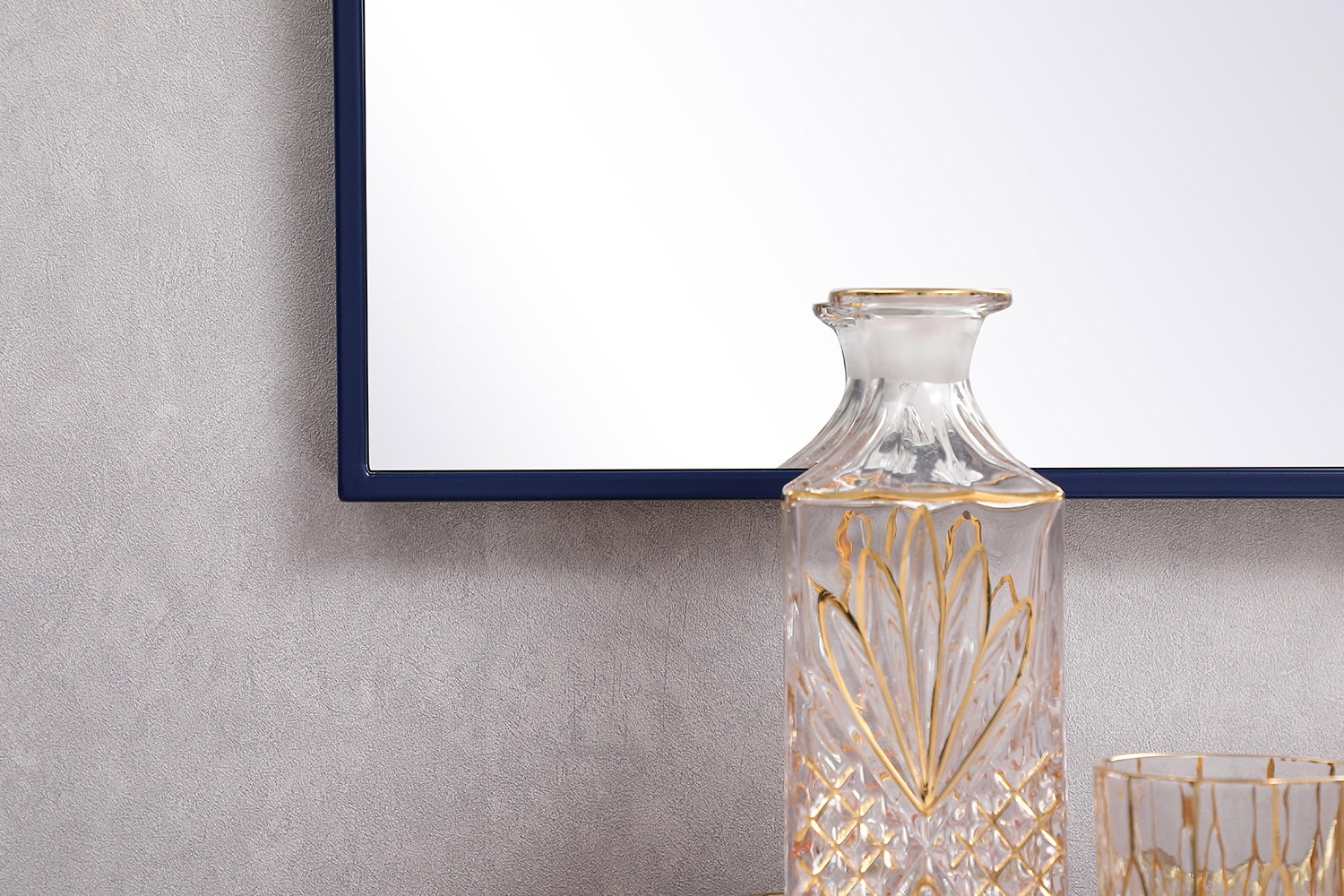 Elegant Wall Mirror - Blue, L 18" (MR41836BL)