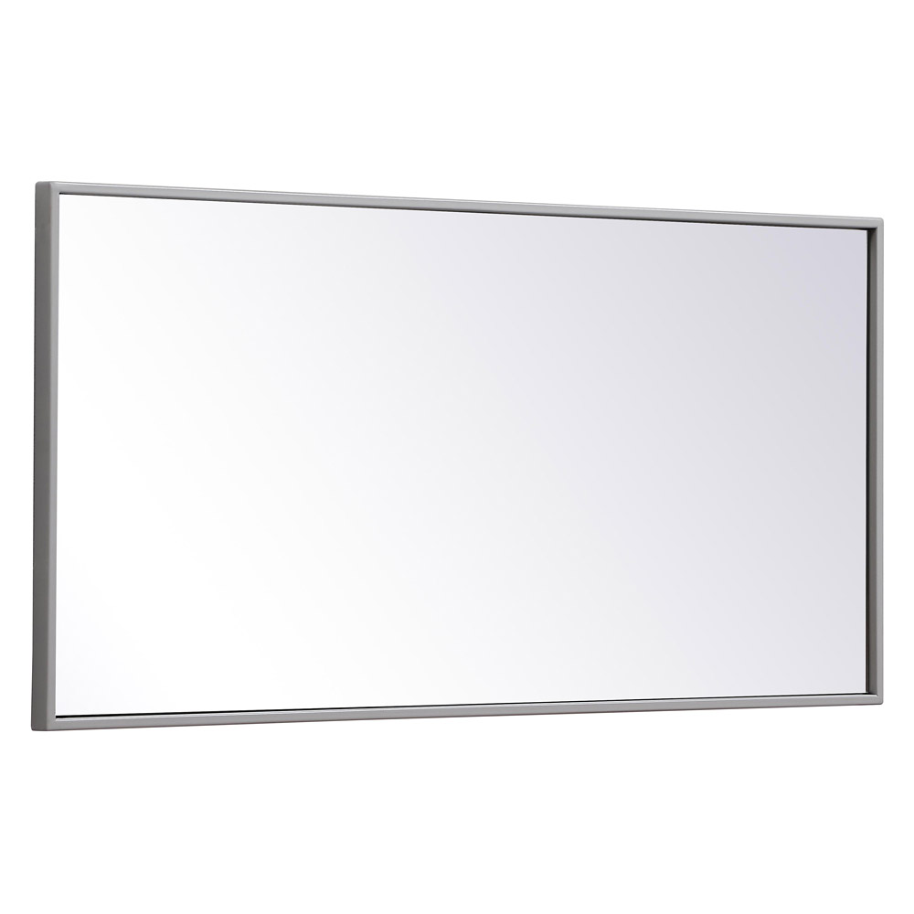 Elegant Wall Mirror - Gray, L 18" (MR41836GR)