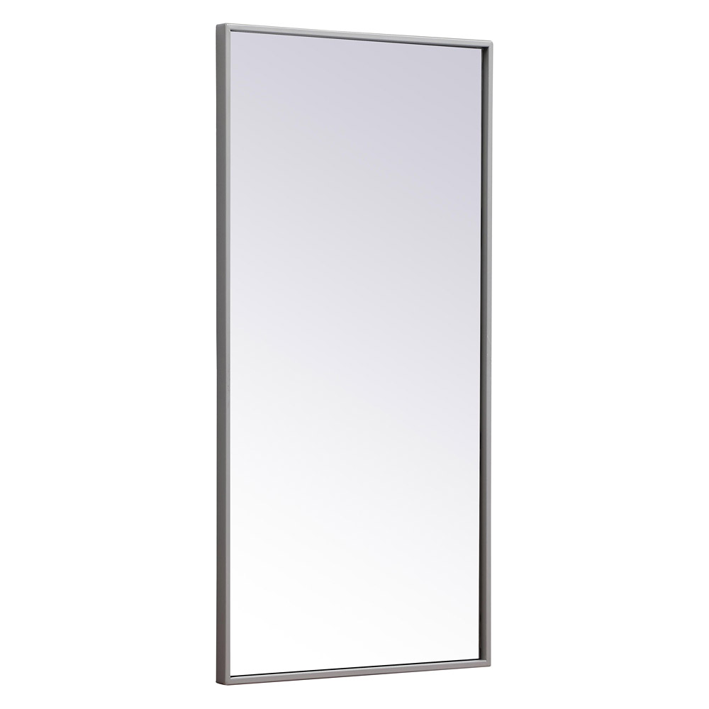 Elegant Wall Mirror - Gray, L 18" (MR41836GR)