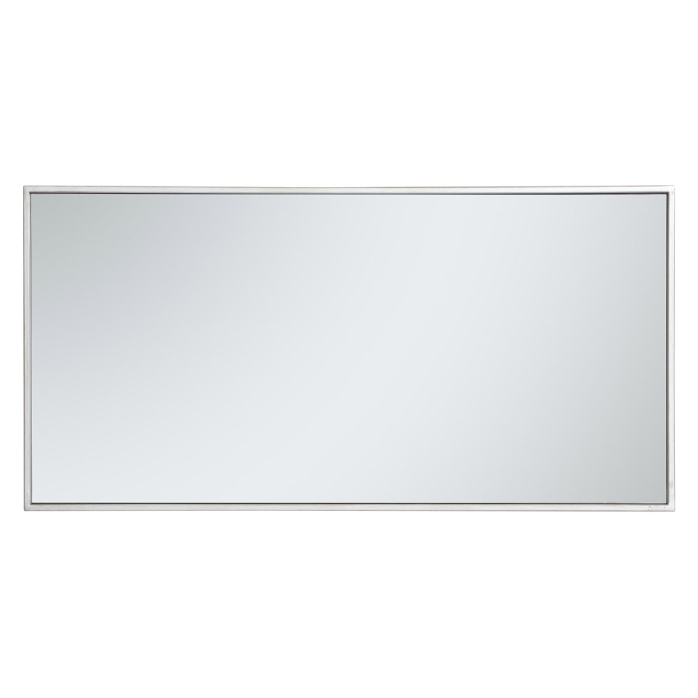 Elegant Wall Mirror - Silver, L 18" (MR41836S)