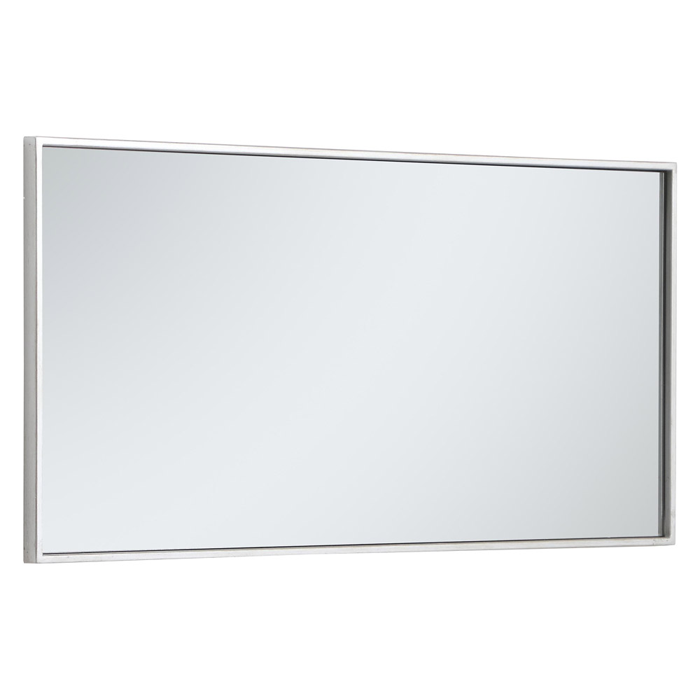 Elegant Wall Mirror - Silver, L 18" (MR41836S)