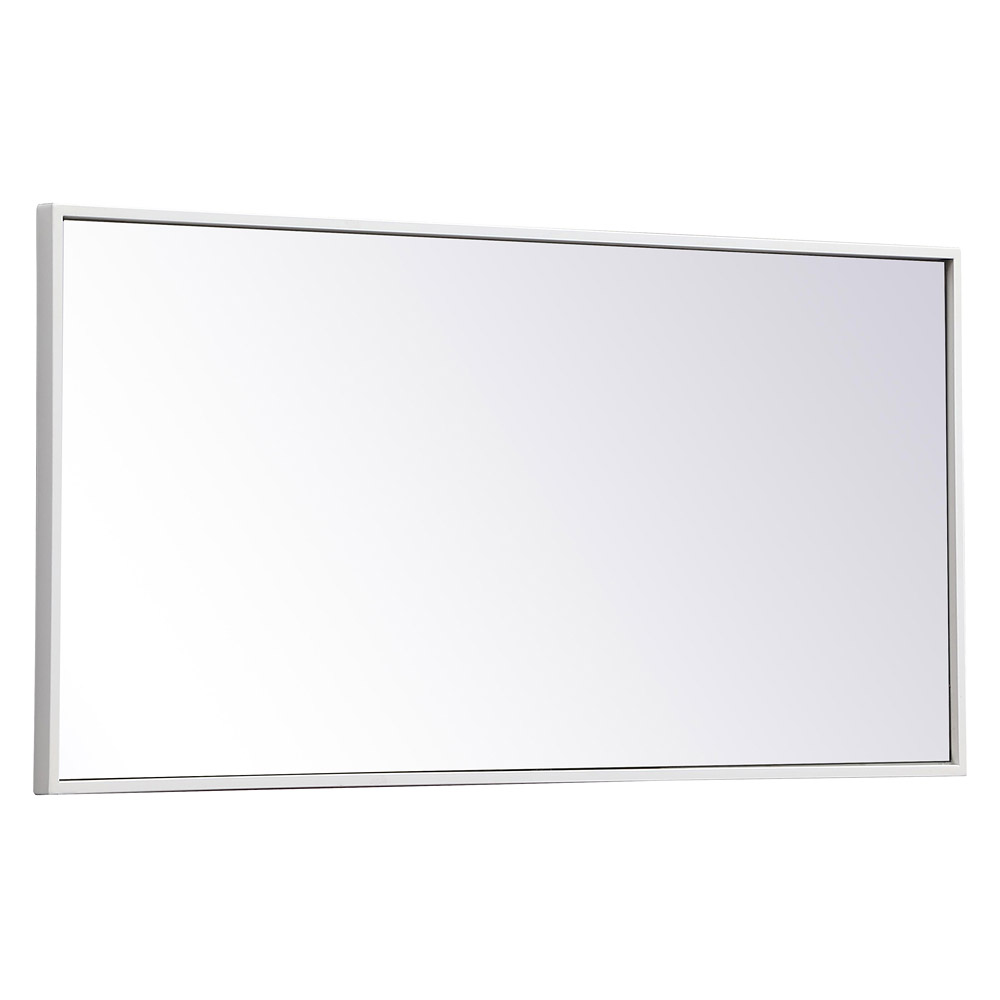 Elegant Wall Mirror - White, L 18" (MR41836WH)