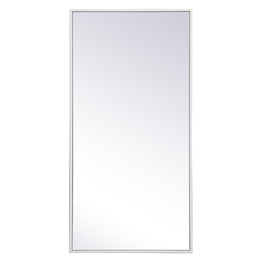 Elegant Wall Mirror - White, L 18" (MR41836WH)