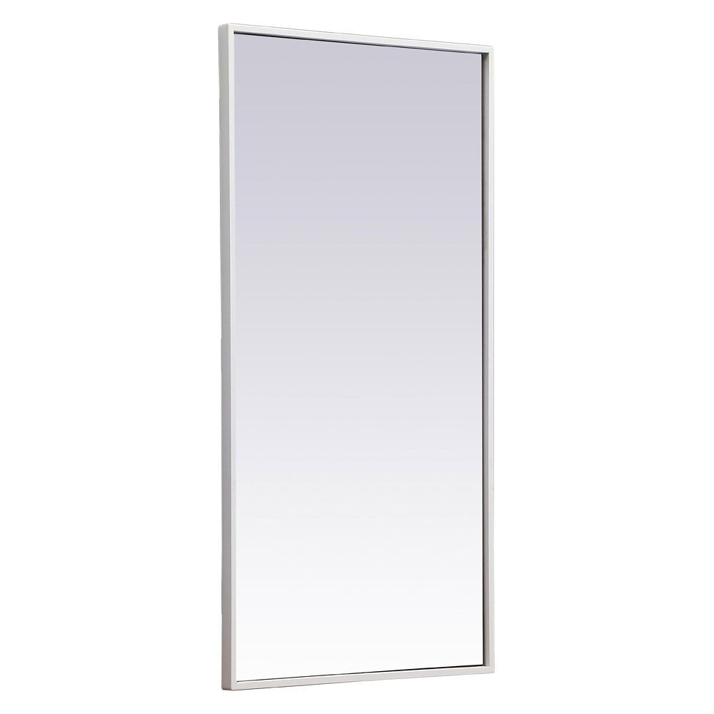 Elegant Wall Mirror - White, L 18" (MR41836WH)