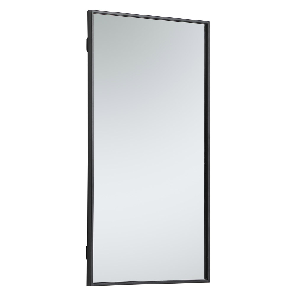 Elegant Wall Mirror - Black, L 20" (MR42036BK)