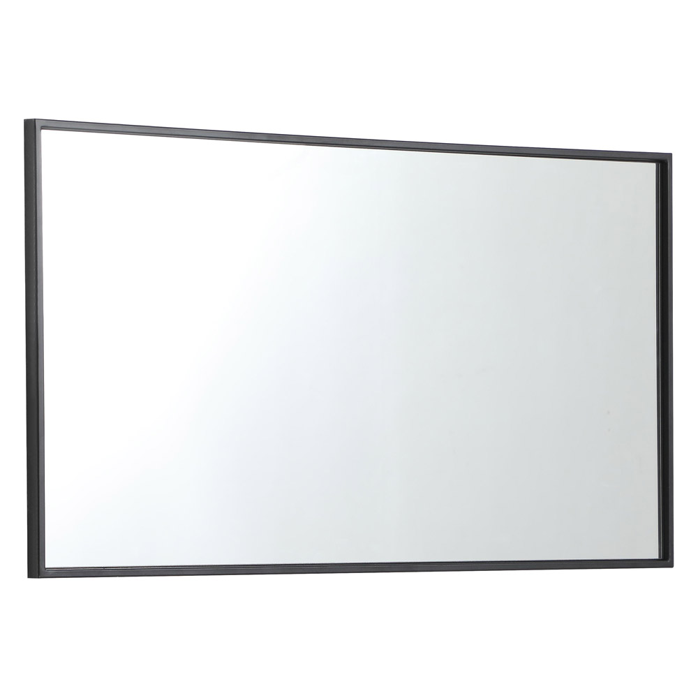 Elegant Wall Mirror - Black, L 20" (MR42036BK)