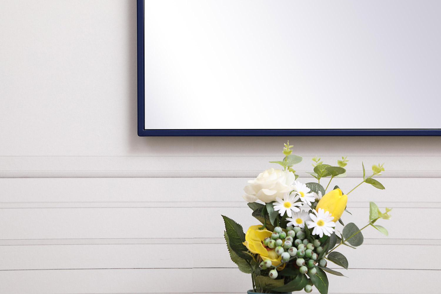 Elegant Wall Mirror - Blue, L 20" (MR42036BL)