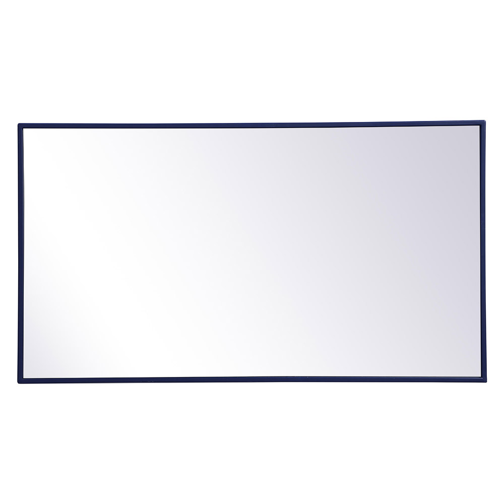 Elegant Wall Mirror - Blue, L 20" (MR42036BL)