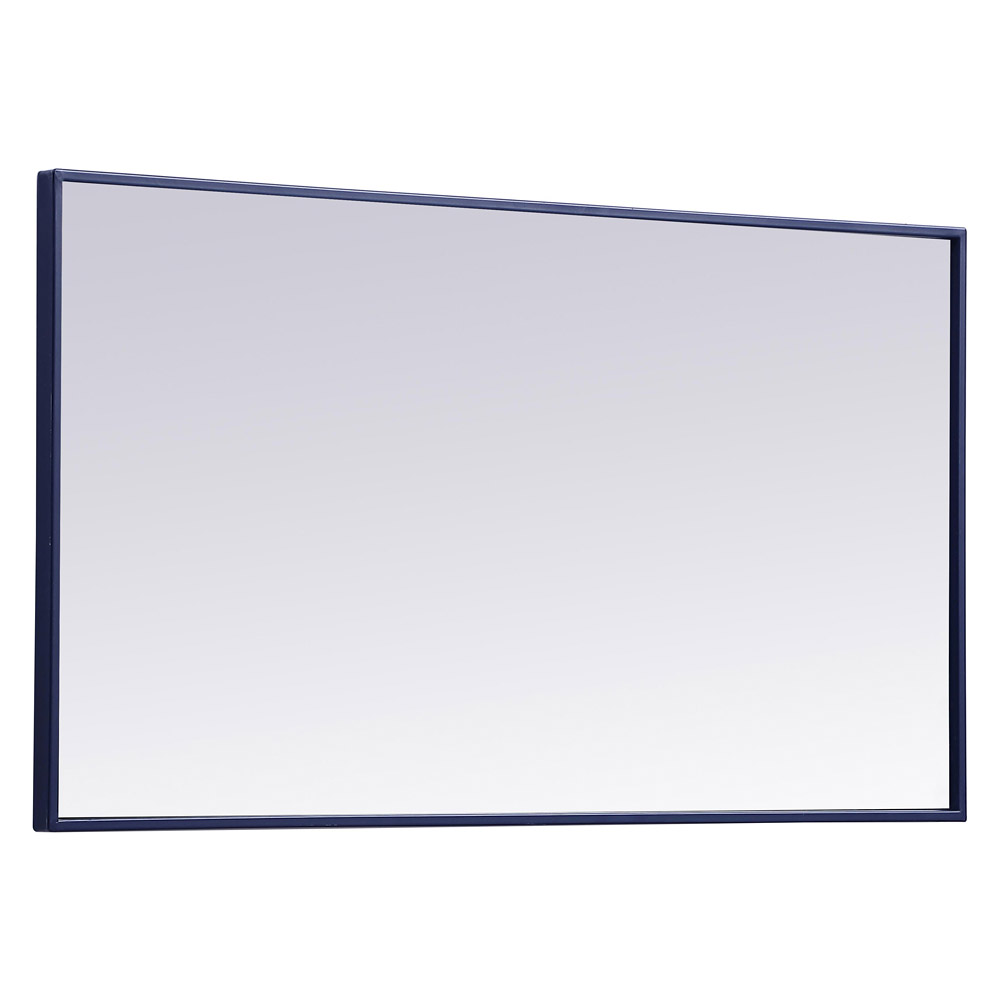 Elegant Wall Mirror - Blue, L 20" (MR42036BL)