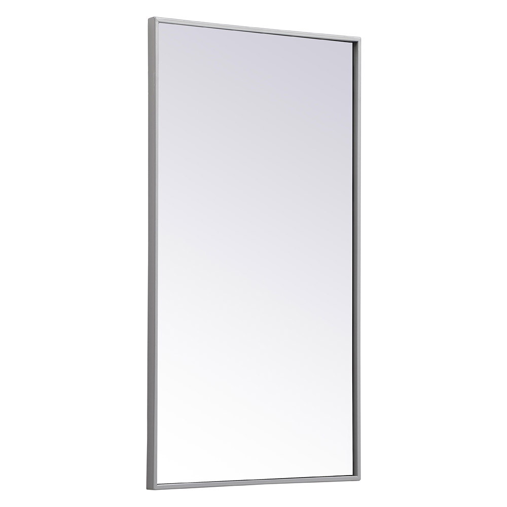 Elegant Wall Mirror - Gray, L 20" (MR42036GR)