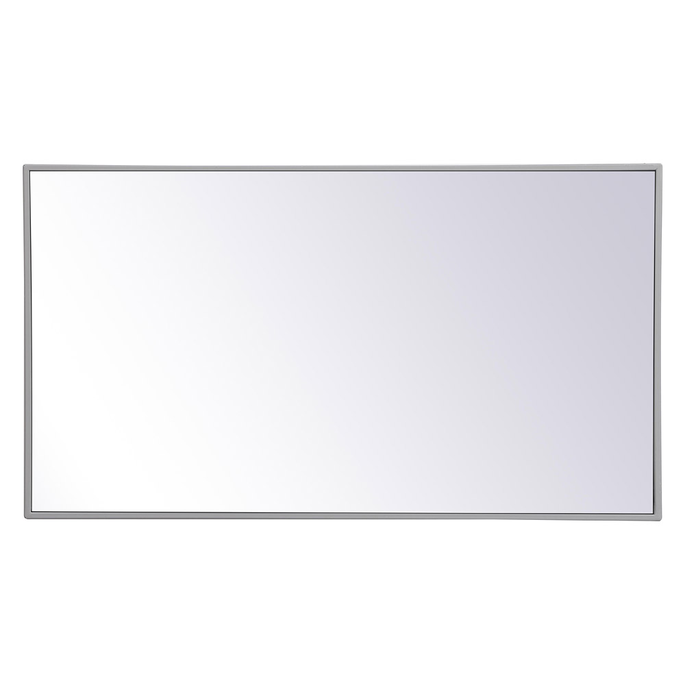 Elegant Wall Mirror - Gray, L 20" (MR42036GR)