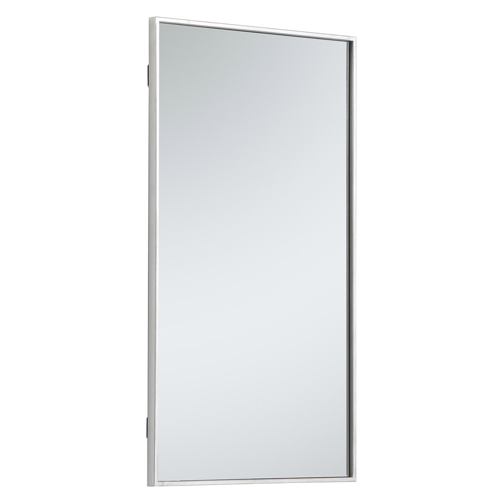 Elegant Wall Mirror - Silver, L 20" (MR42036S)