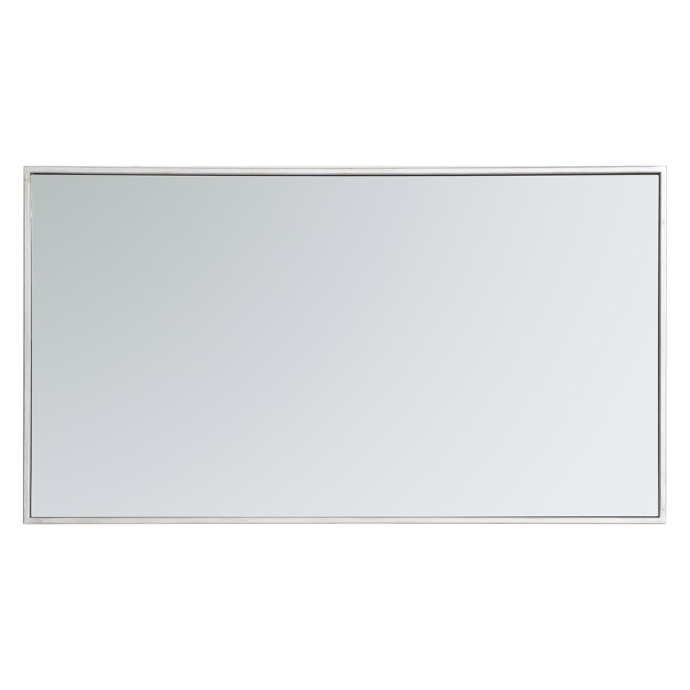 Elegant Wall Mirror - Silver, L 20" (MR42036S)