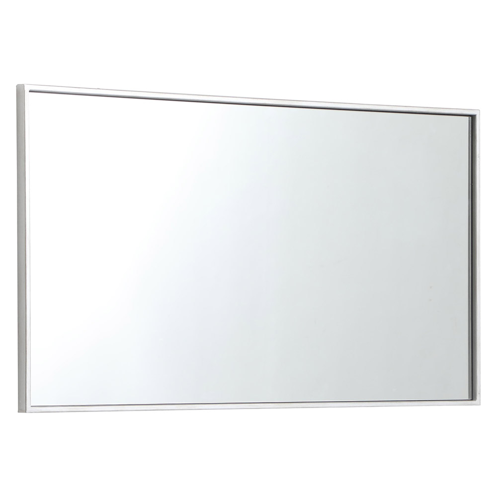 Elegant Wall Mirror - Silver, L 20" (MR42036S)