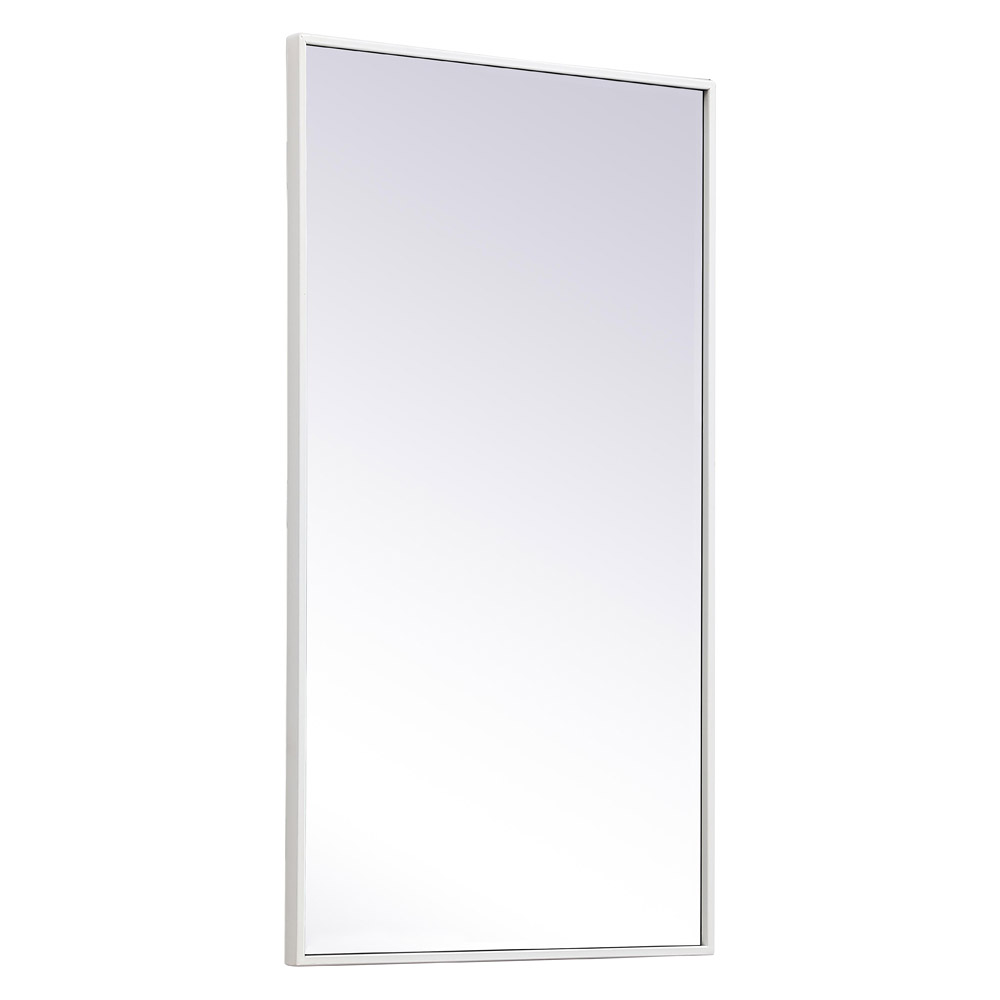 Elegant Wall Mirror - White, L 20" (MR42036WH)