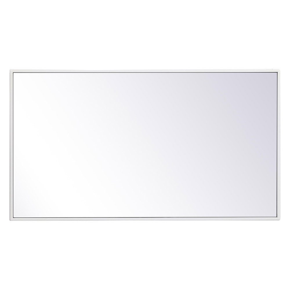 Elegant Wall Mirror - White, L 20" (MR42036WH)