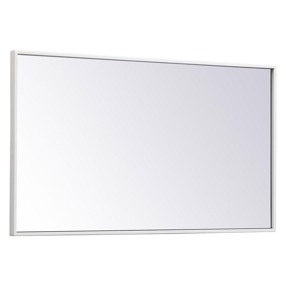 Elegant Wall Mirror - White, L 20" (MR42036WH)