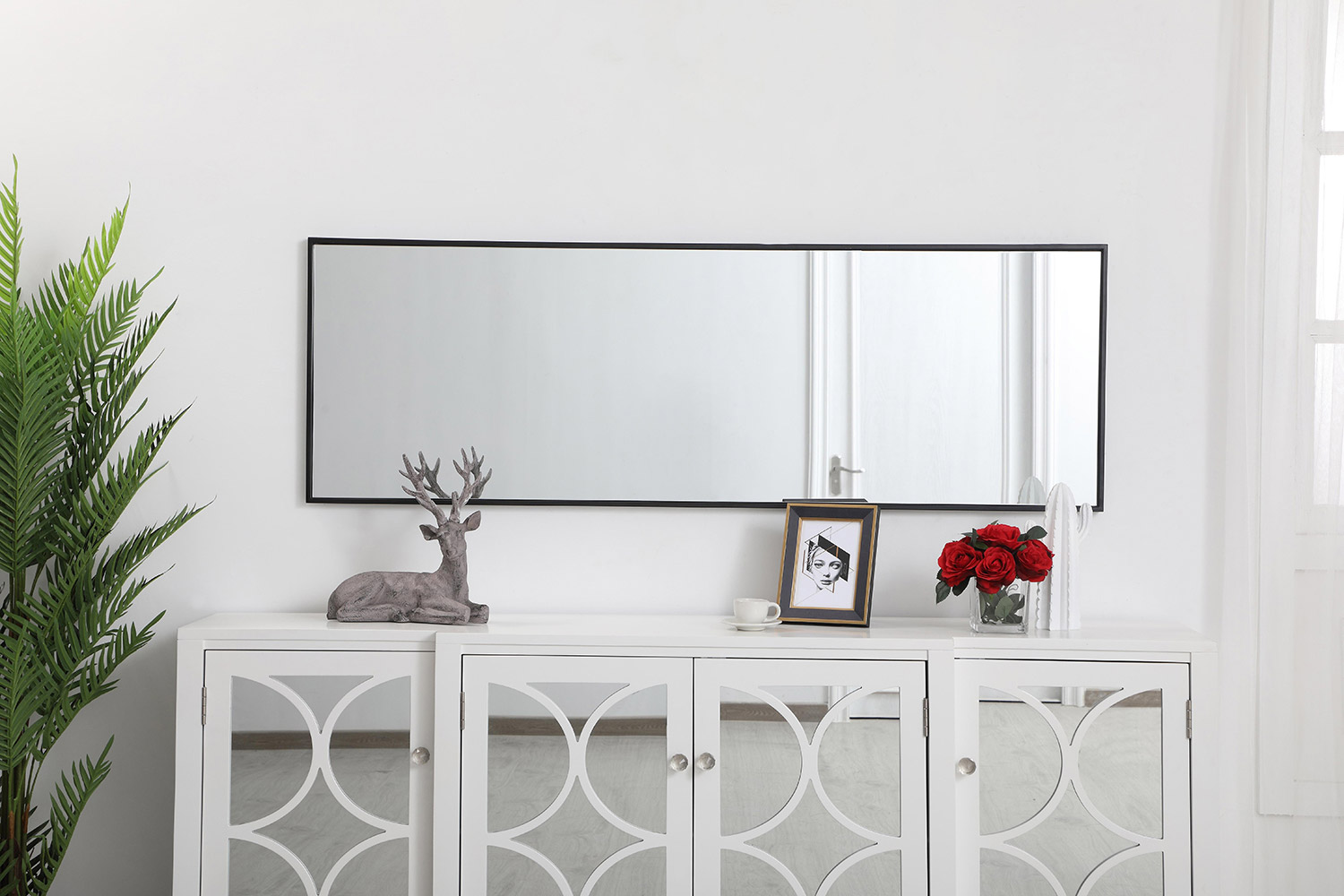 Elegant Wall Mirror - Black, L 20" (MR42060BK)