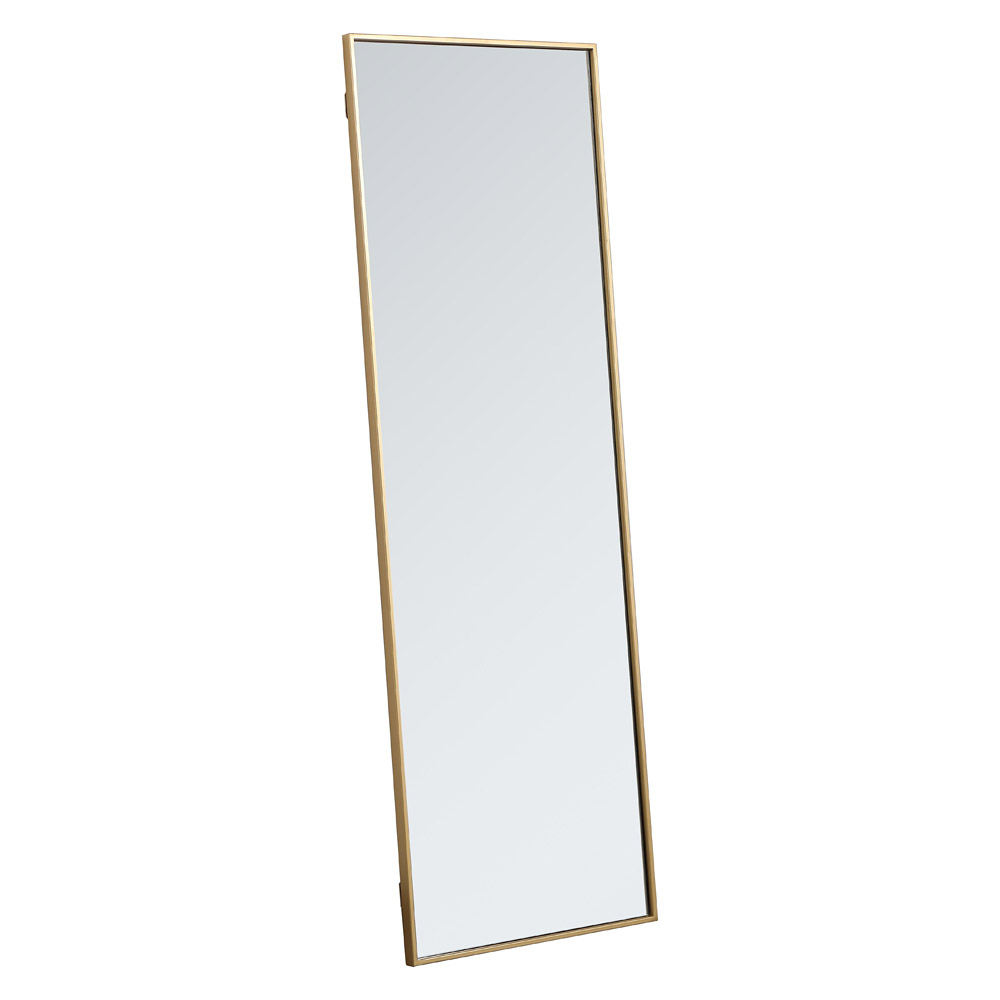 Elegant Wall Mirror - Brass, L 20" (MR42060BR)