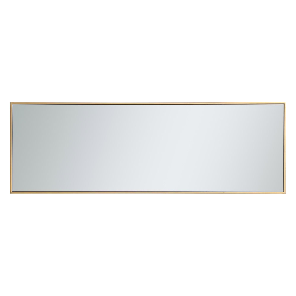 Elegant Wall Mirror - Brass, L 20" (MR42060BR)