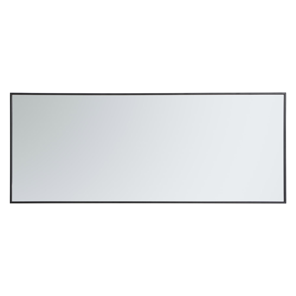 Elegant Wall Mirror - Black, L 24" (MR42460BK)