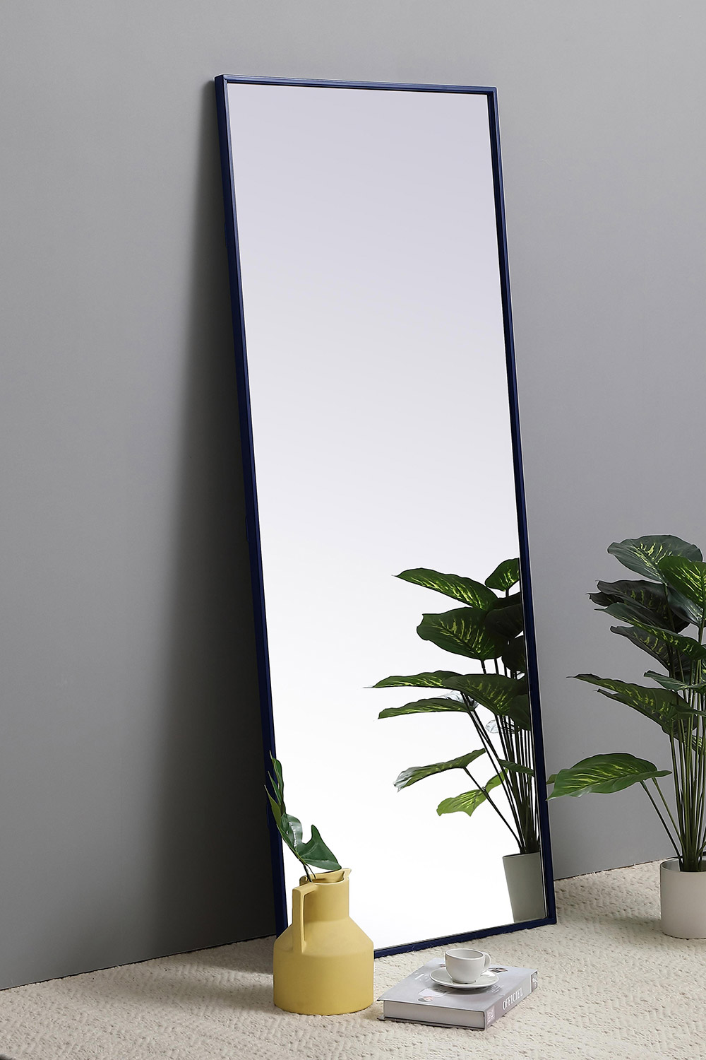 Elegant Wall Mirror - Blue, L 24" (MR42460BL)