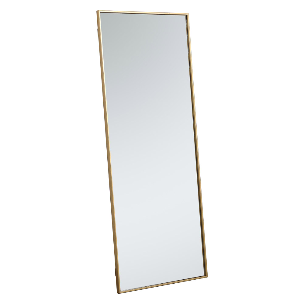 Elegant Wall Mirror - Brass, L 24" (MR42460BR)