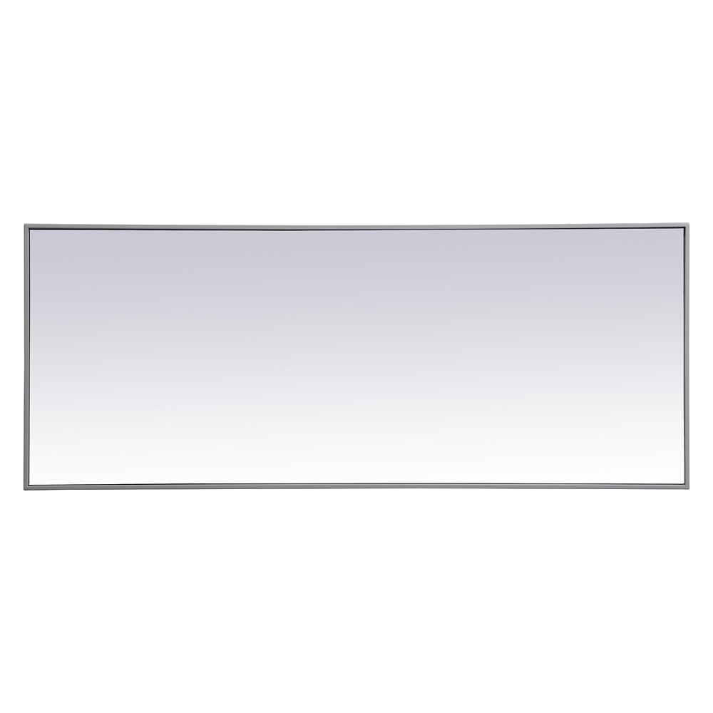 Elegant Wall Mirror - Gray, L 24" (MR42460GR)